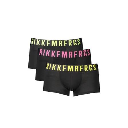 Bikkembergs Boxer Uomo Tri-Pack Nero Elastico Fluo – Cotone Stretch