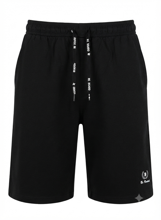Pantaloncini Uomo Cotone con Tasche - Nero