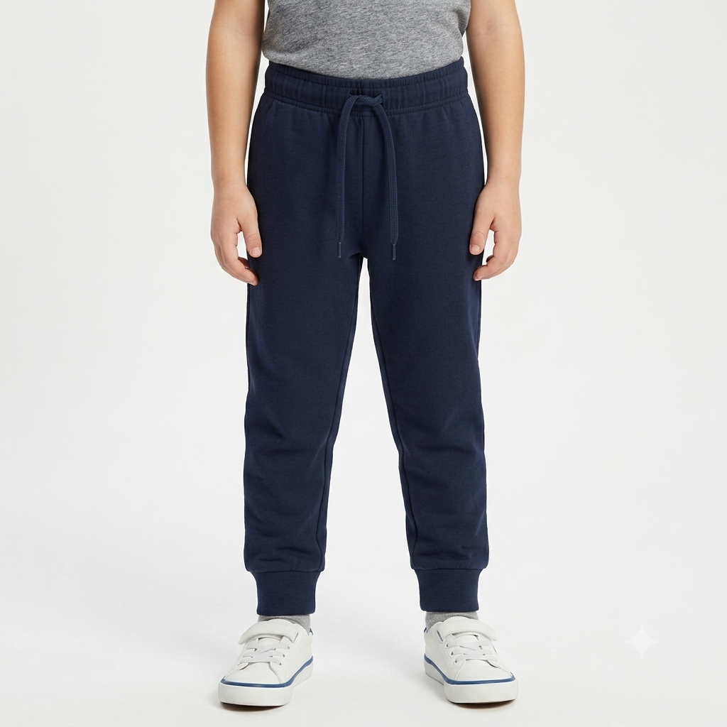 Pantaloni Tuta Blu Bambino Scuola – Cotone 3-16 Anni