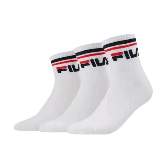FILA - Pacco Da 3 Calzini alla caviglia per adulti e bambini nero bianco blu