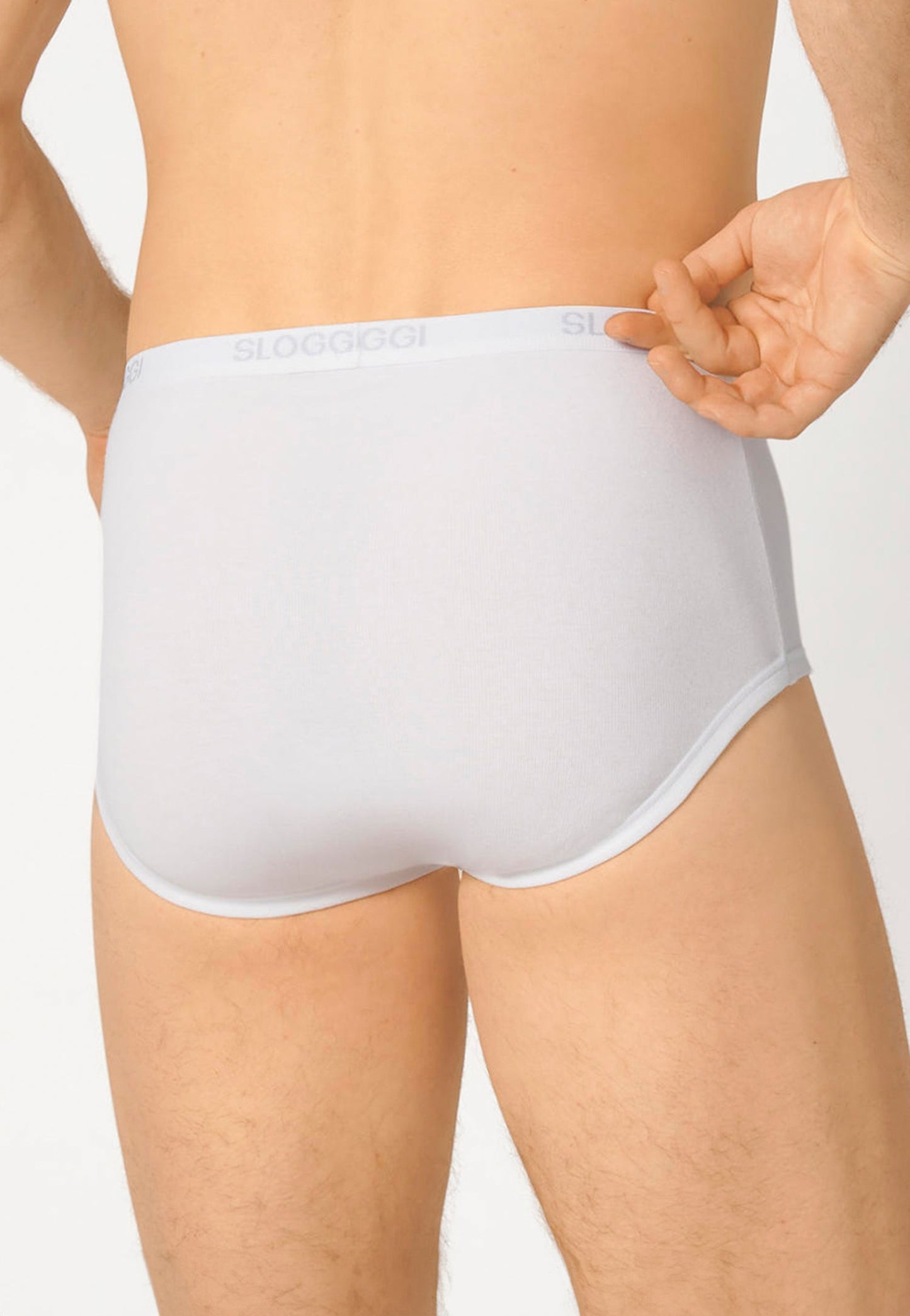 Sloggi Basic Maxi – 2 Slip Uomo Alti con Apertura in Cotone Elasticizzato