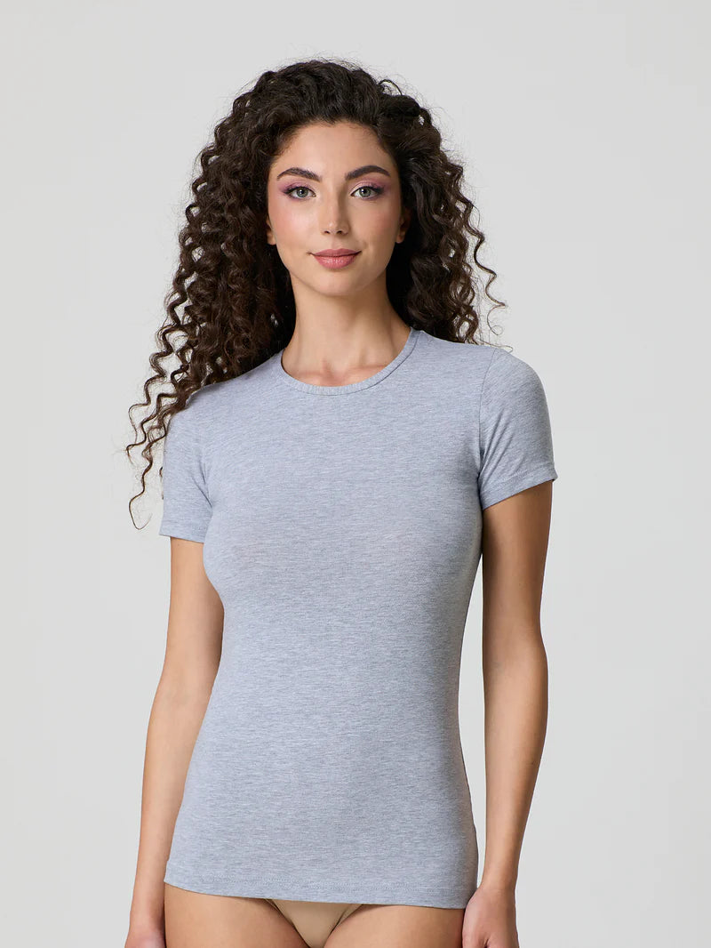 Jadea 4180 – T-Shirt Donna Girocollo in Cotone e Modal