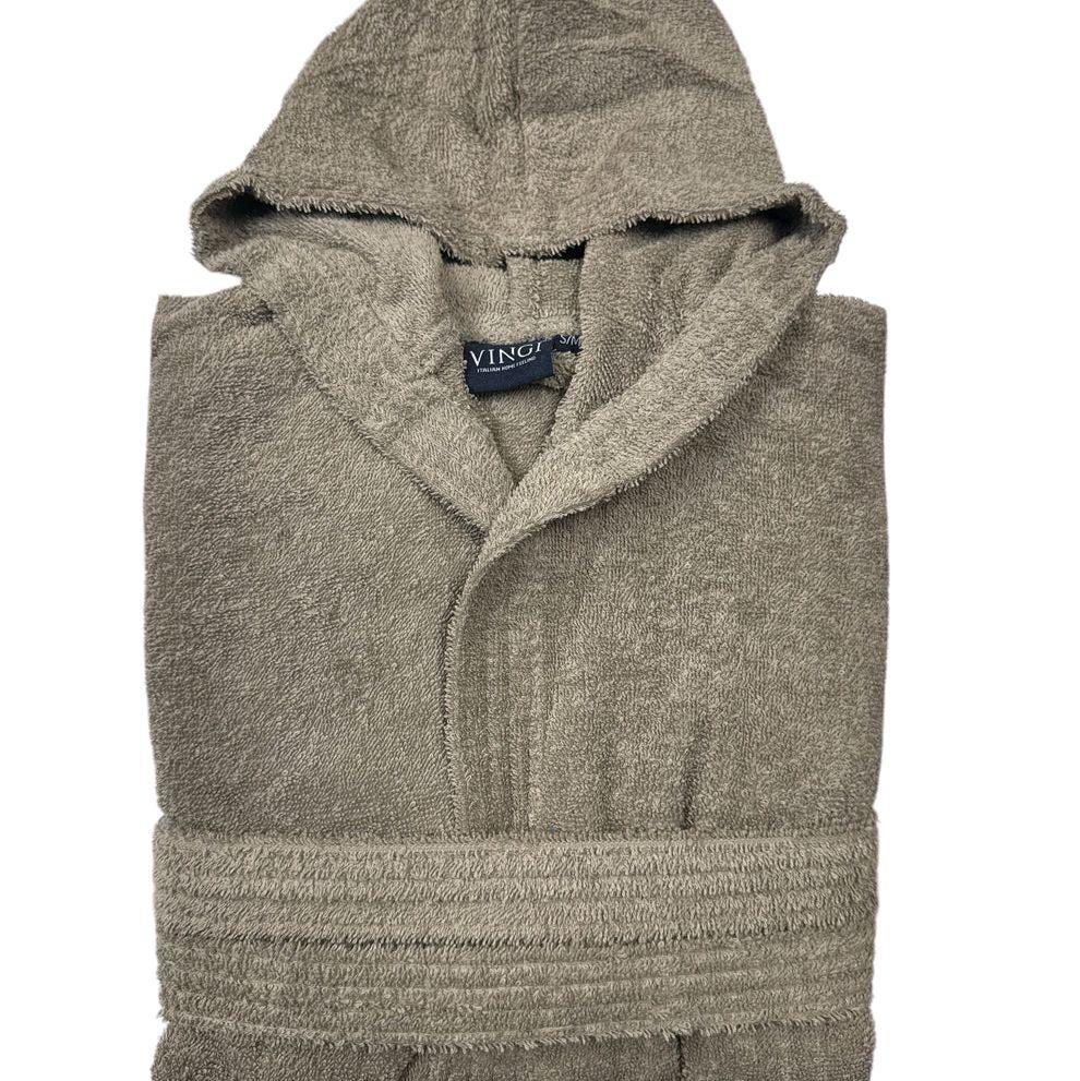 Accappatoio Unisex Spugna 100% Cotone con Cappuccio – Vingi Monaco