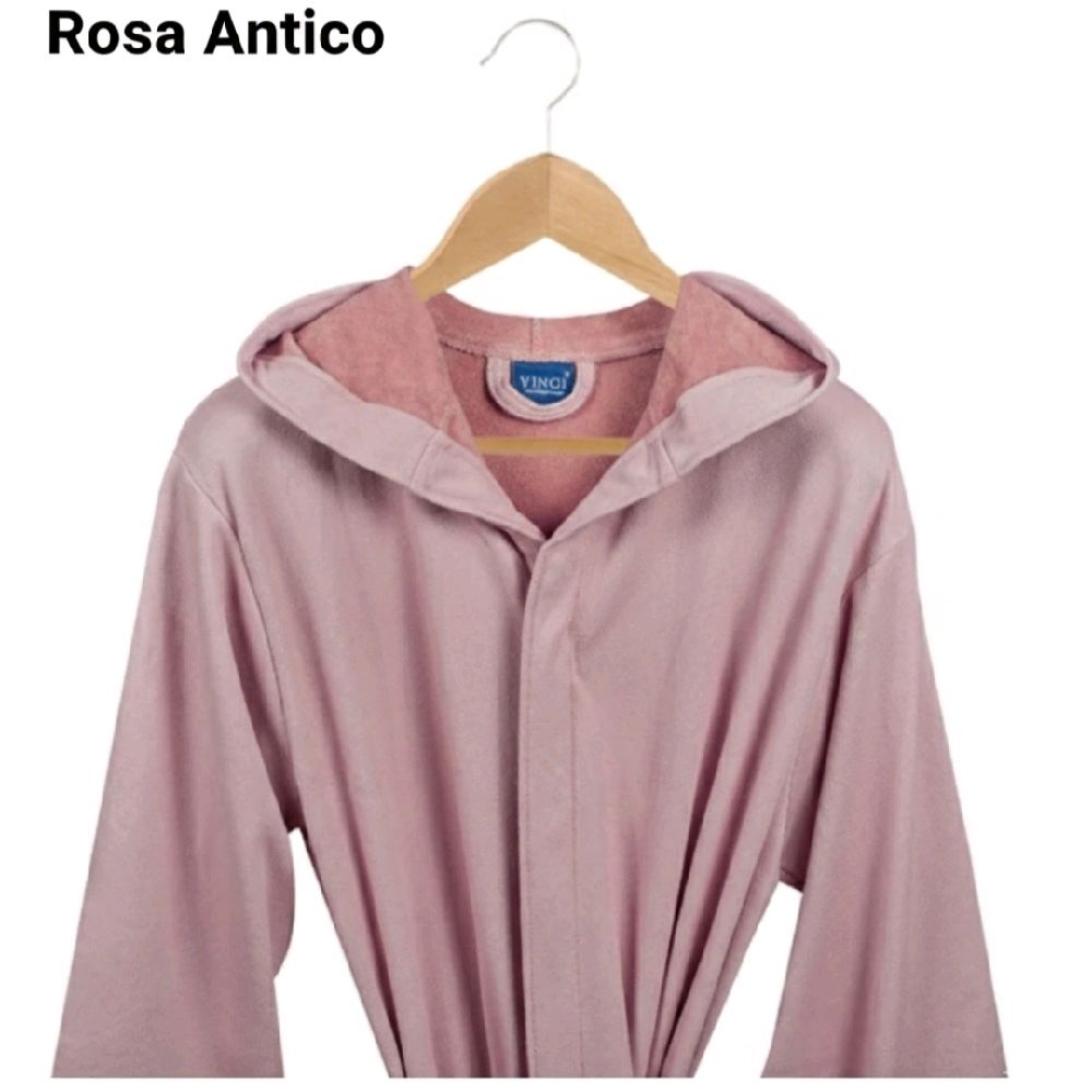 VINGI - Accappatoio Unisex in microspugna leggera e super assorbente con cappuccio