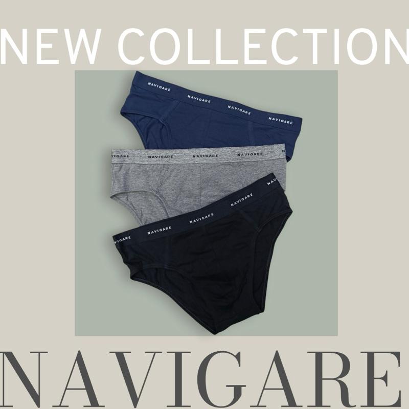 Slip Uomo Navigare Pacco da 3 | Blu Nero Grigio | Art. 102T
