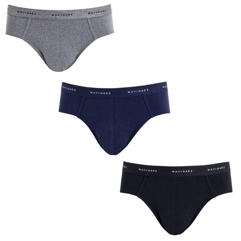 Slip Uomo Navigare Pacco da 3 | Blu Nero Grigio | Art. 102T