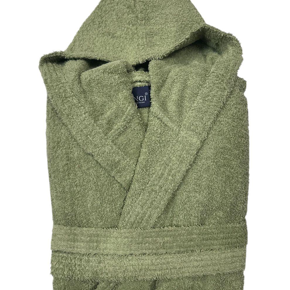 Accappatoio Unisex Spugna 100% Cotone con Cappuccio – Vingi Monaco