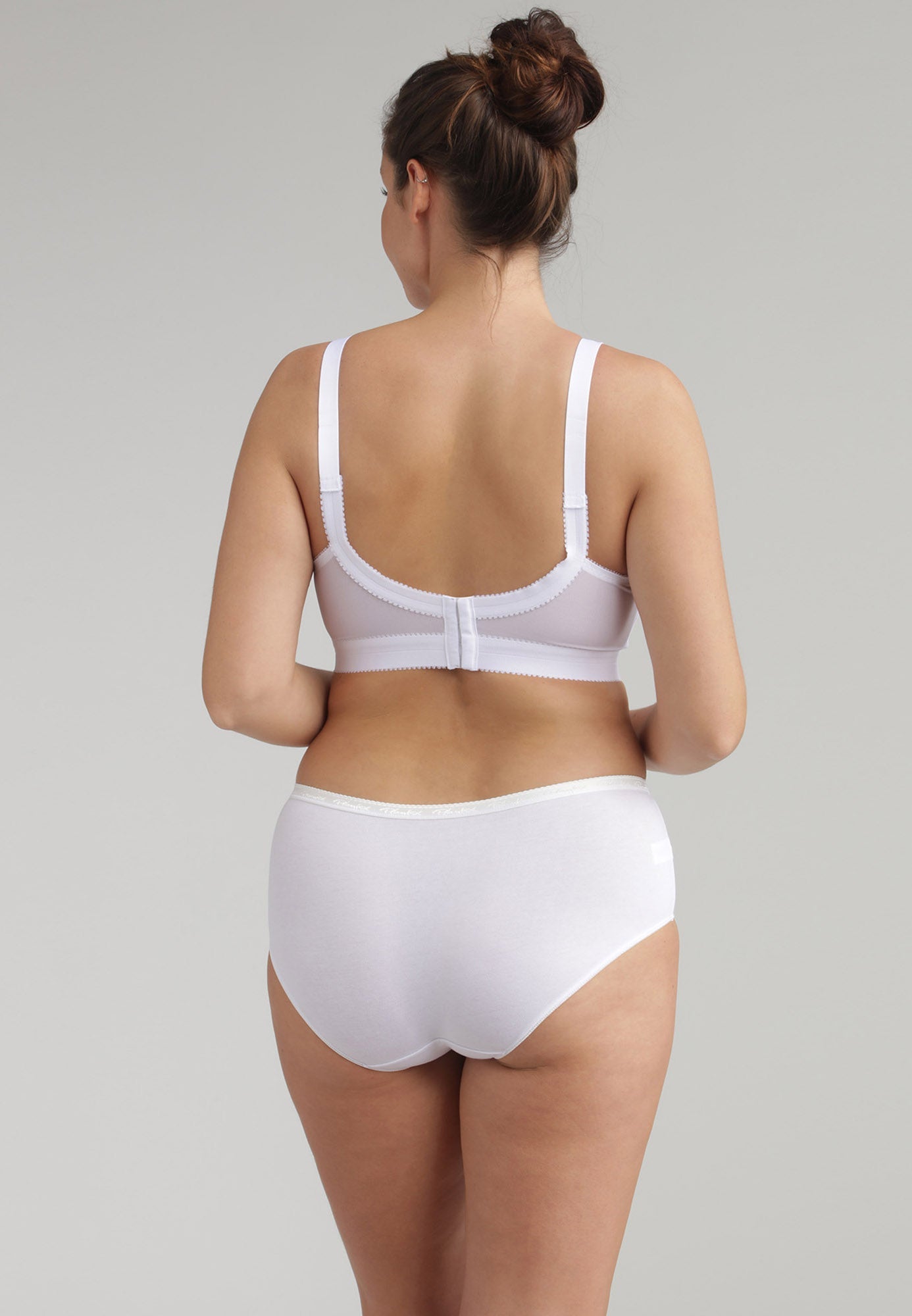 Reggiseno Senza Ferretto Playtex Criss Cross 165 – Microfibra e Pizzo | Coppe B-C-D | Bianco Nero Beige