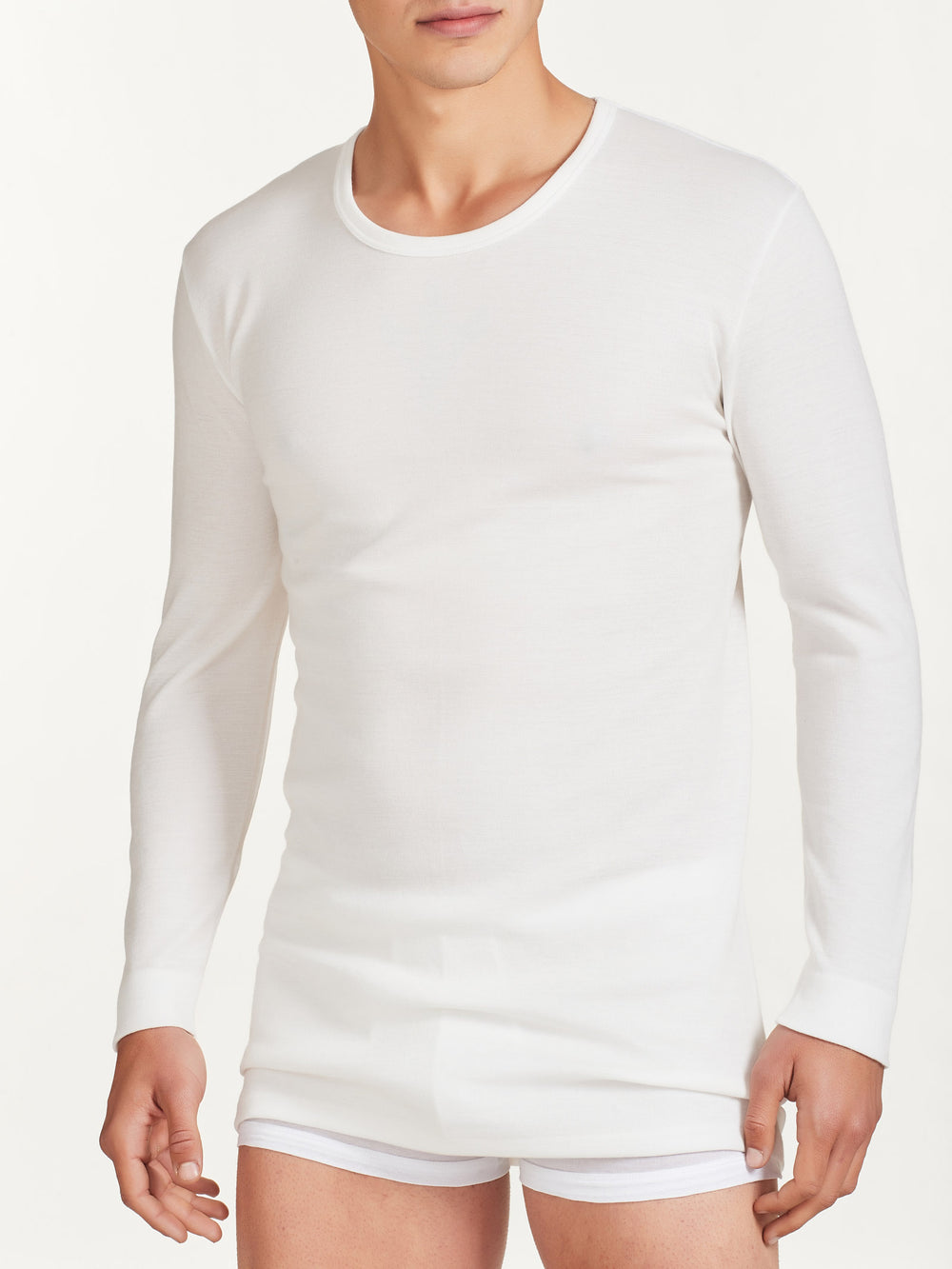 Maglia Intima Uomo Manica Lunga Lana e Cotone – Ragno Sintonia