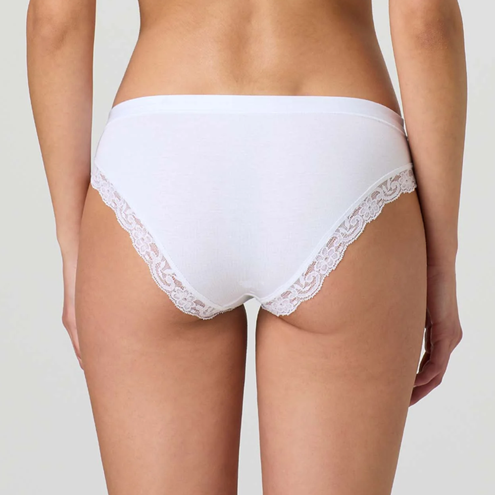 Slip Donna Vita Bassa Cotone Modal con Pizzo – Jadea 518