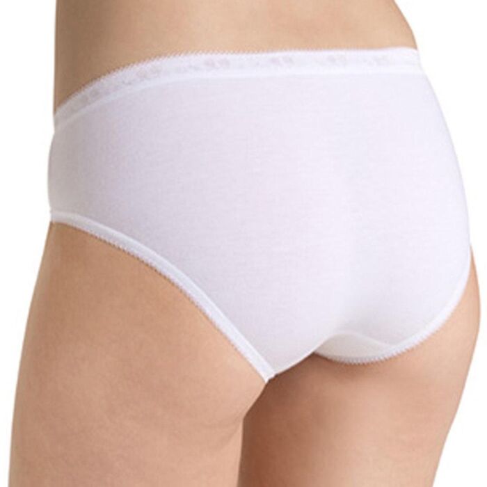 Sloggi Basic Mini - 2 Slip da donna in cotone bianco