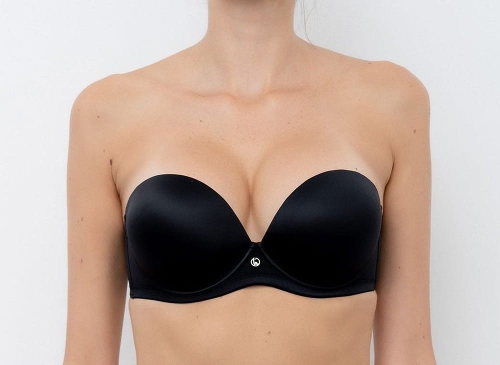 LORMAR - Balconcino super push-up +2 taglie micro effetto seta art. Double Balconcino