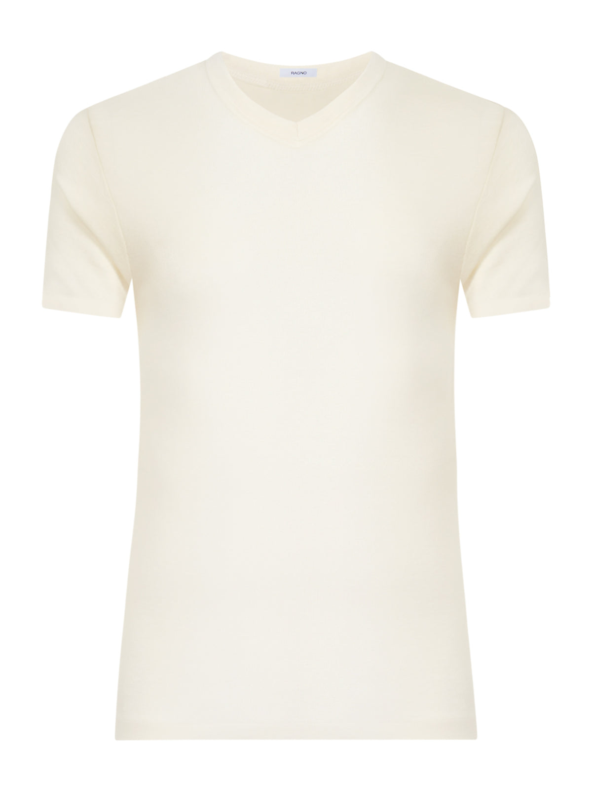 Maglia Intima Uomo Lana e Seta Ragno - Scollo a V Bianca o Nera art. WoolSilk