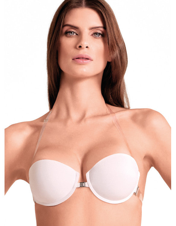 LORMAR - Reggiseno fascia con kit schiena trasparente art. Lynette