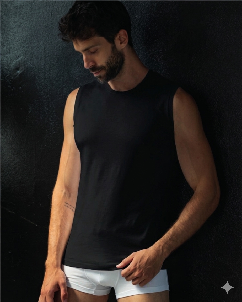 Smanicato Uomo Girocollo in Cotone Elasticizzato – Armata di Mare GT201