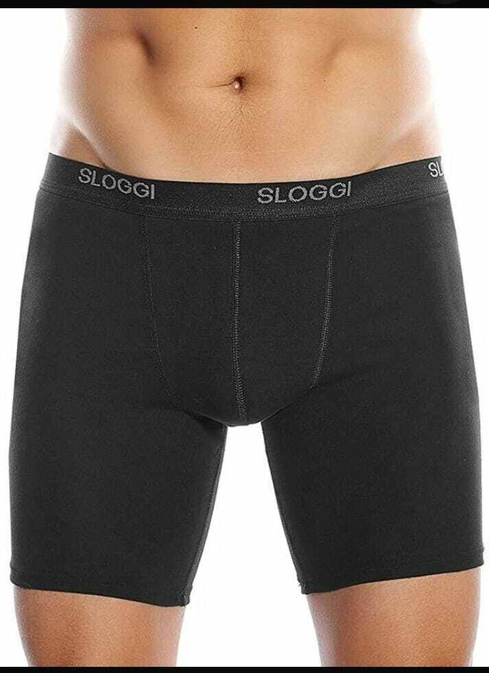 Sloggi Long – Boxer Uomo a Gamba Lunga in Cotone Elasticizzato