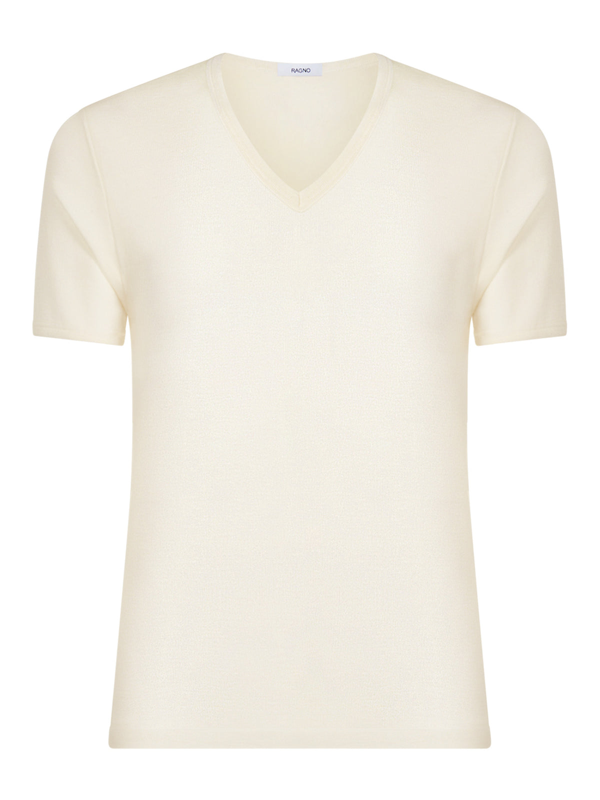 RAGNO - T-Shirt da uomo 100% lana merino extrafine collo a V art. 100merino
