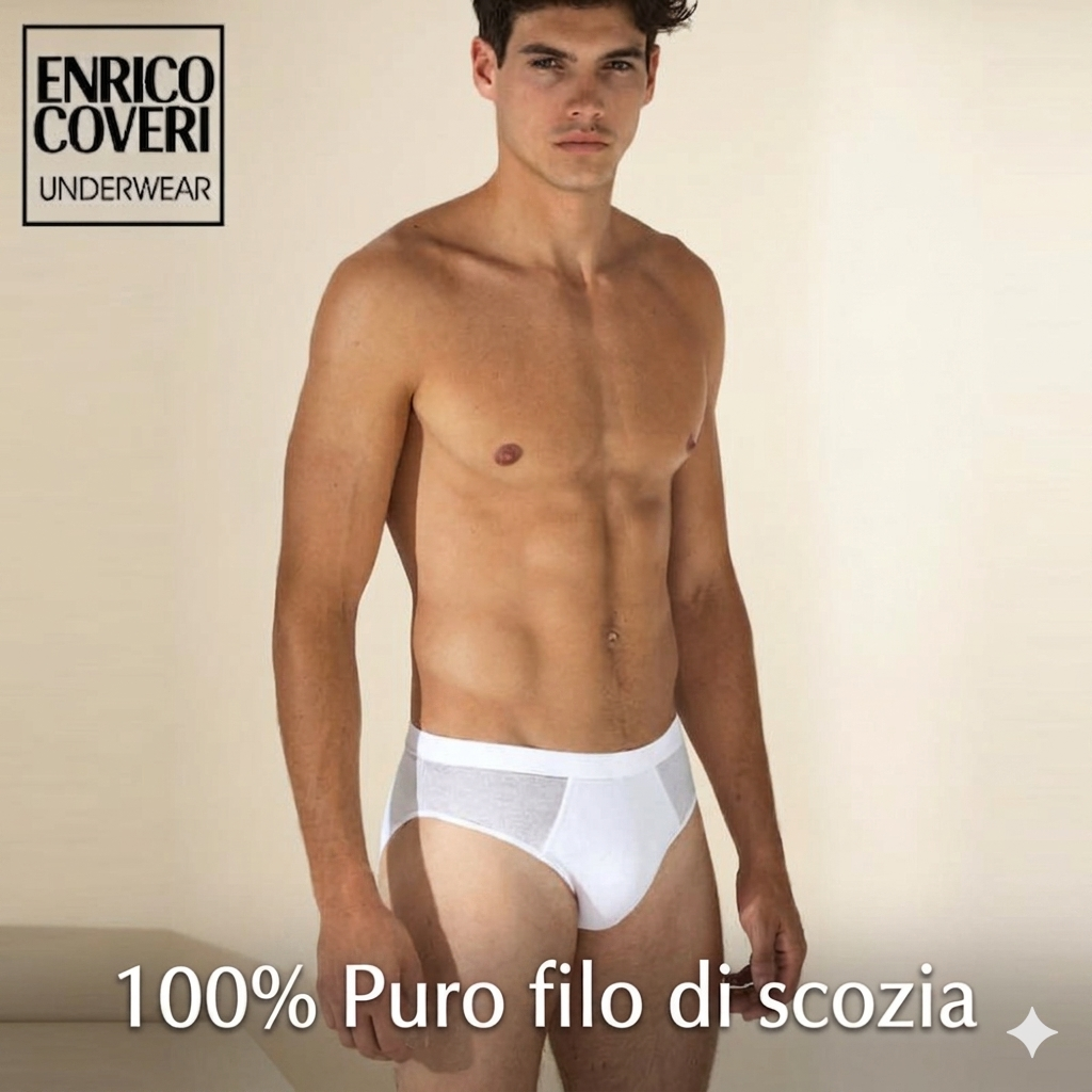 Slip Uomo Enrico Coveri ES1130 – Cotone Filo di Scozia
