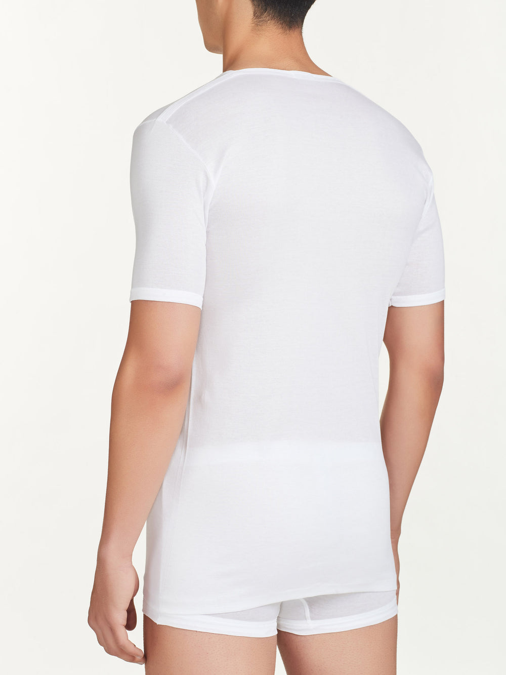 Maglia Uomo Filo di Scozia Ragno - T-Shirt Scollo a V 100% Cotone