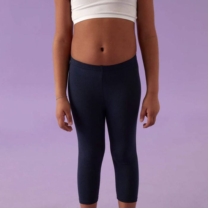 Leggins Capri Bambina Jadea 285 in Cotone Elasticizzato – Nero e Blu