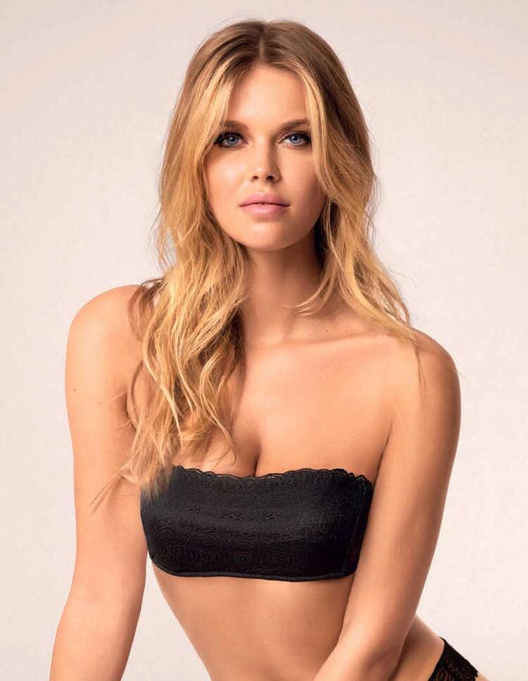 INFIORE - Reggiseno a fascia in pizzo con imbottitura estraibile art. 904