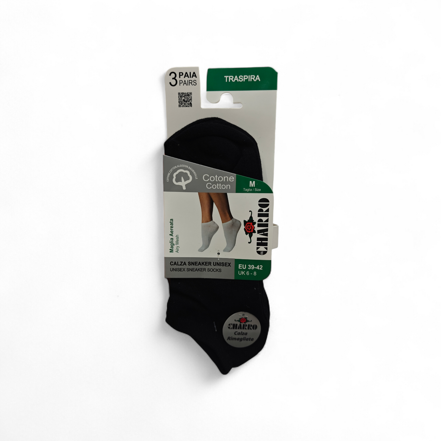9 Paia Fantasmini Unisex in Cotone Traspirante | Charro
