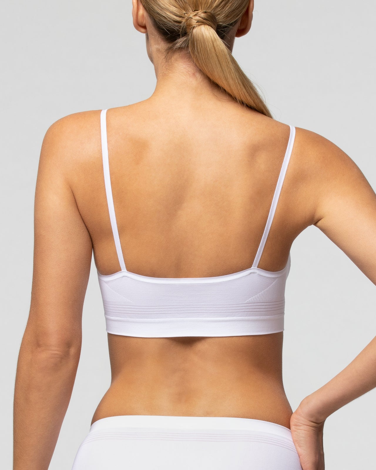 Pompea Brassiere Seamless Donna Spalla Stretta in Microfibra