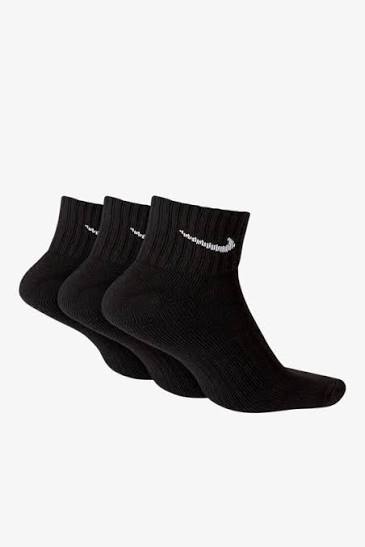 Calzini Nike Corti alla Caviglia Cotton Cushioned – Bianchi e Neri