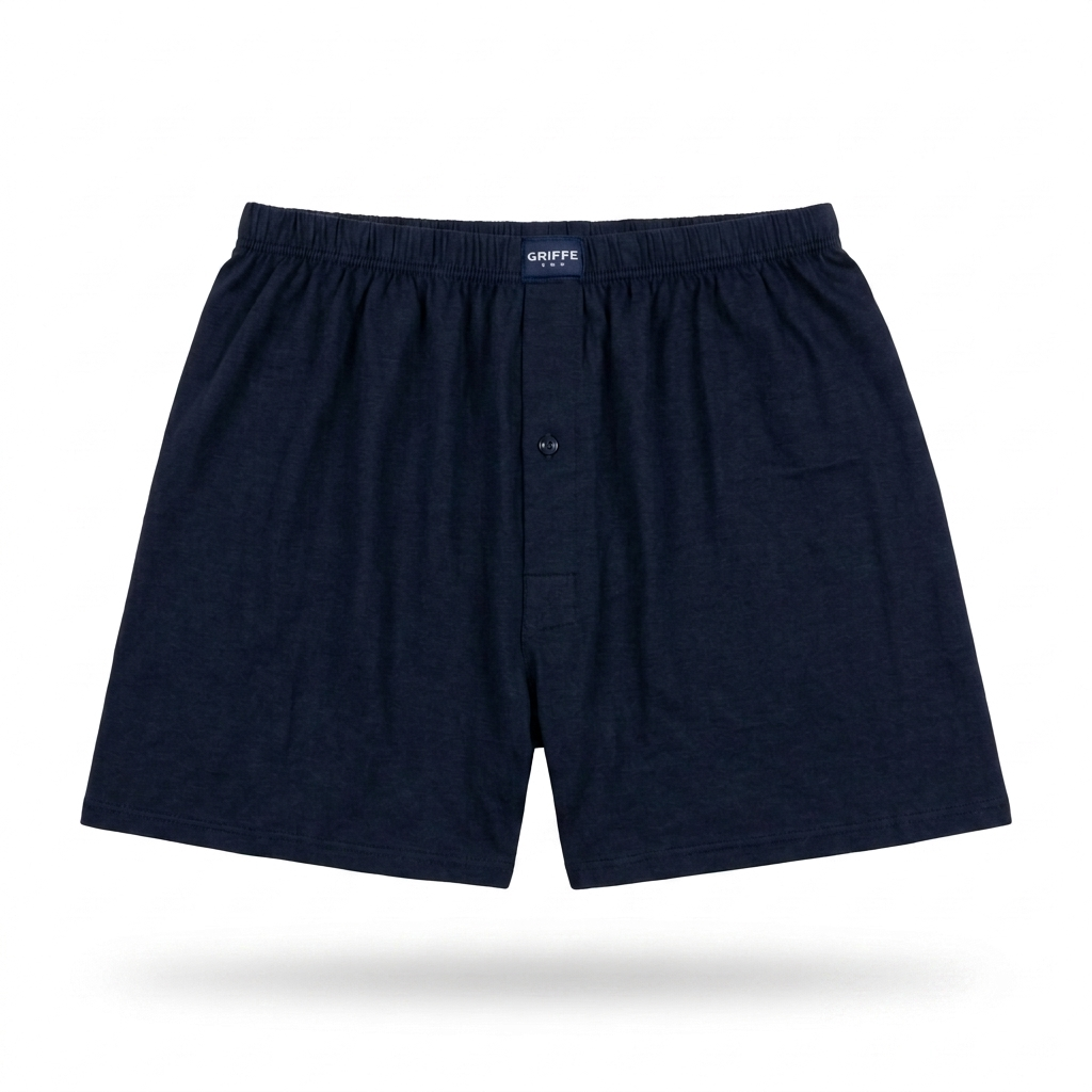 Boxer Uomo Griffe in Puro Cotone Maglina – Comfort Classico