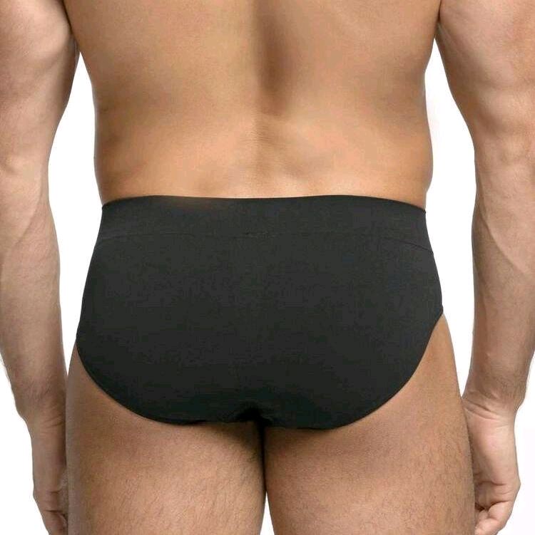 Tris Slip Pompea Seamless in microfibra da uomo, vestibilità adattabile, zona traspirante e zona anatomica - blu, grigio, nero