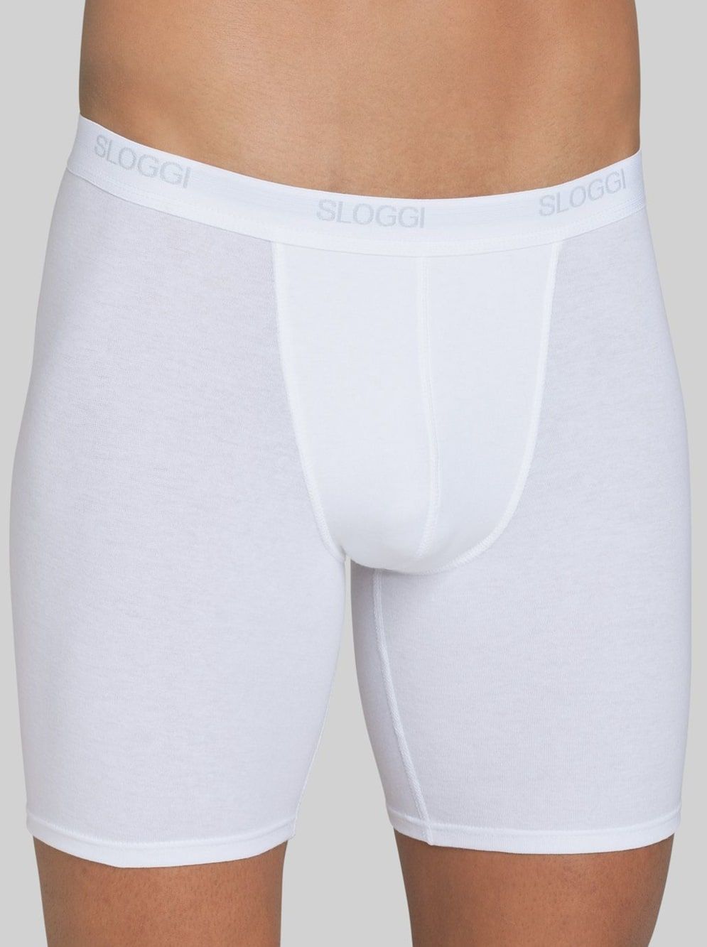 Sloggi Long – Boxer Uomo a Gamba Lunga in Cotone Elasticizzato