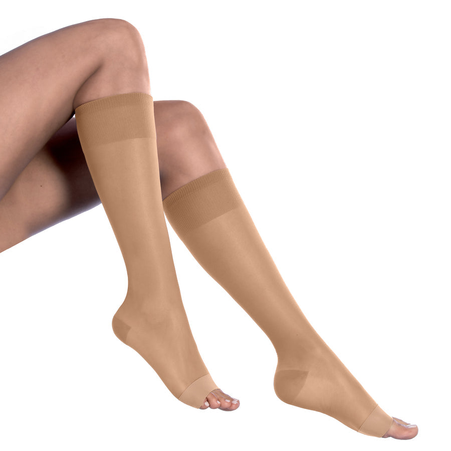 Gambaletto a Compressione Forte 18-21 mmHg Punta Aperta 140 Den – Silca Nady
