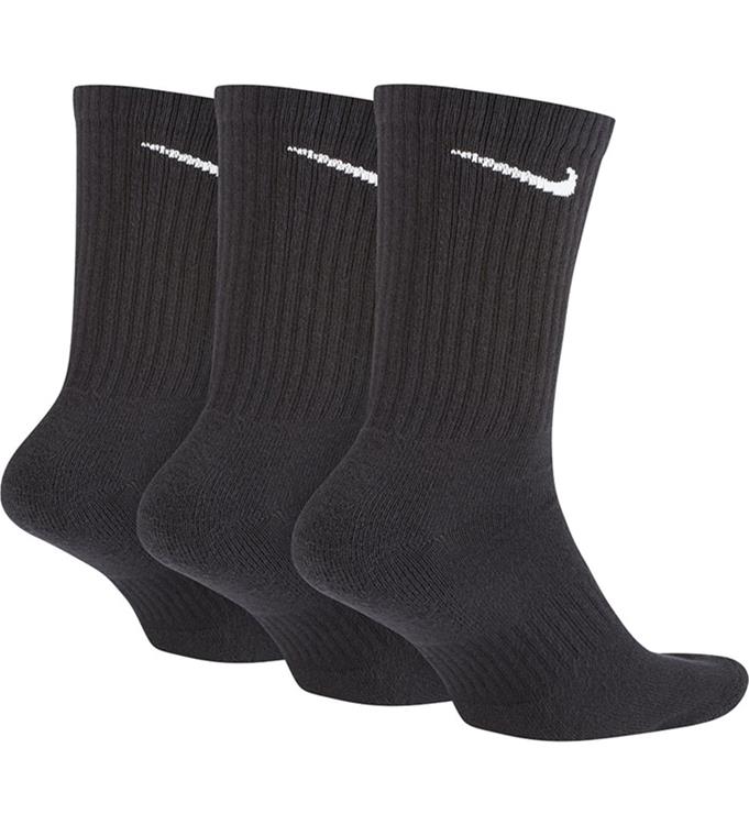 Calzini Nike Everyday Cushioned Crew - Pacco da 3 Paia Nero e Bianco
