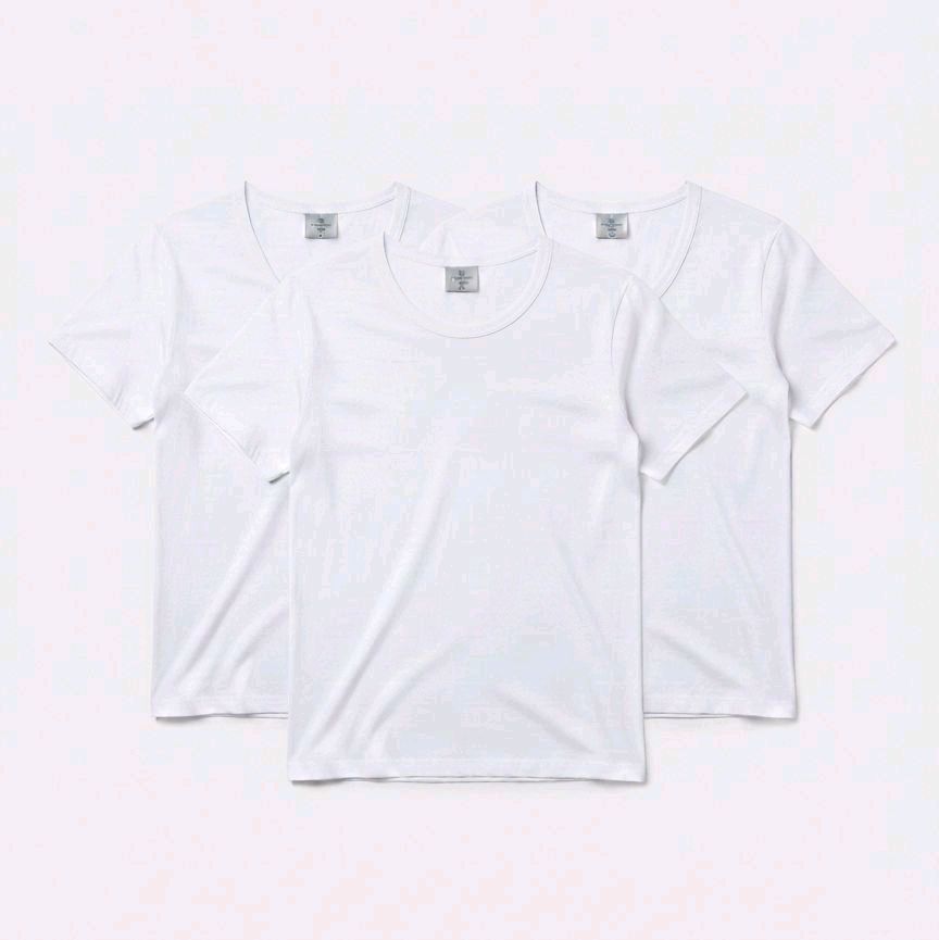 Nazareno Gabrielli – Pack 3 T-Shirt Uomo Girocollo 100% Cotone Bianche