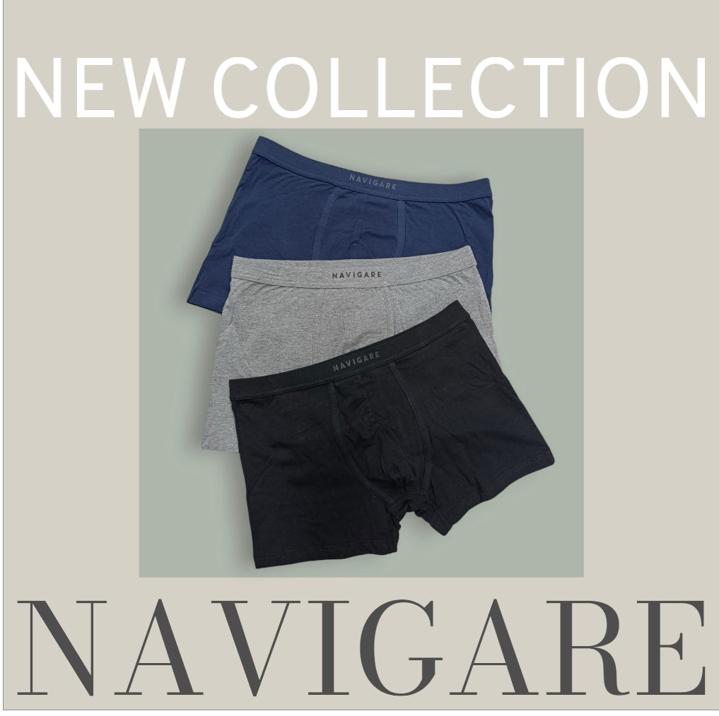 Boxer Navigare Uomo Pacco da 3 – Art. 101T Cotone Bielastico Elastico Interno