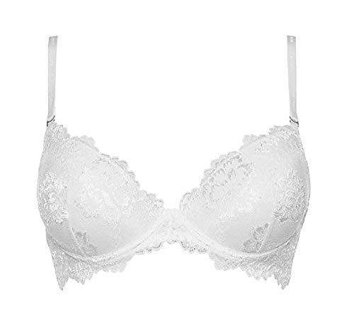 LORMAR - Reggiseno Balconcino in pizzo con coppe Push-up