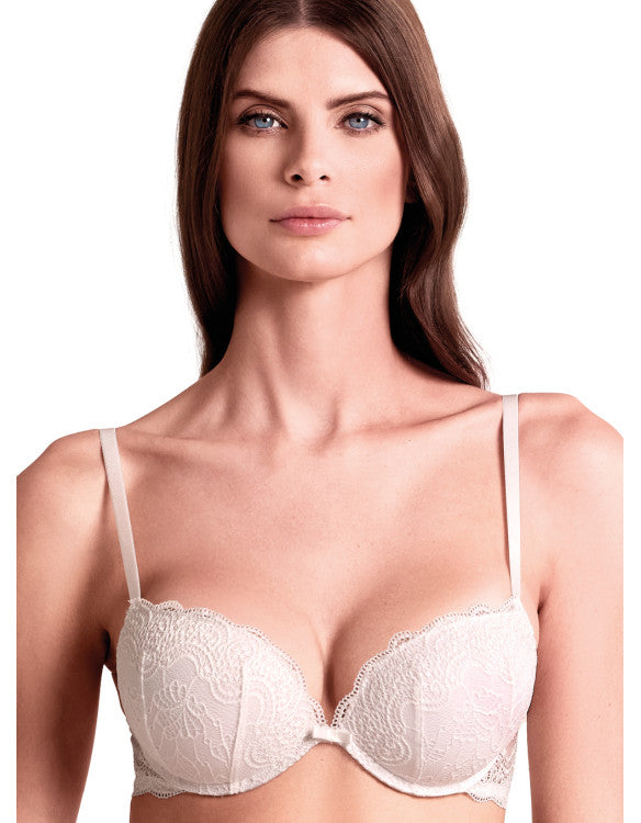 Reggiseno Push-Up in Pizzo Lormar Balconcino +2 Taglie Double Pizzo
