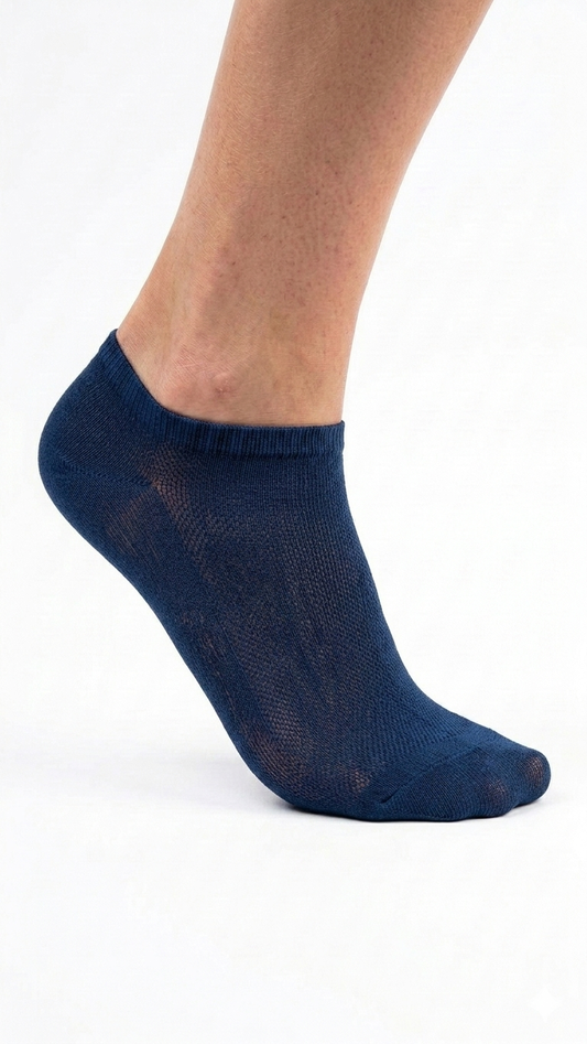 Minicalze da Uomo Dandy in 100% Cotone Filo di Scozia – Confezione da 3 Paia | Blu, Nero, Bianco