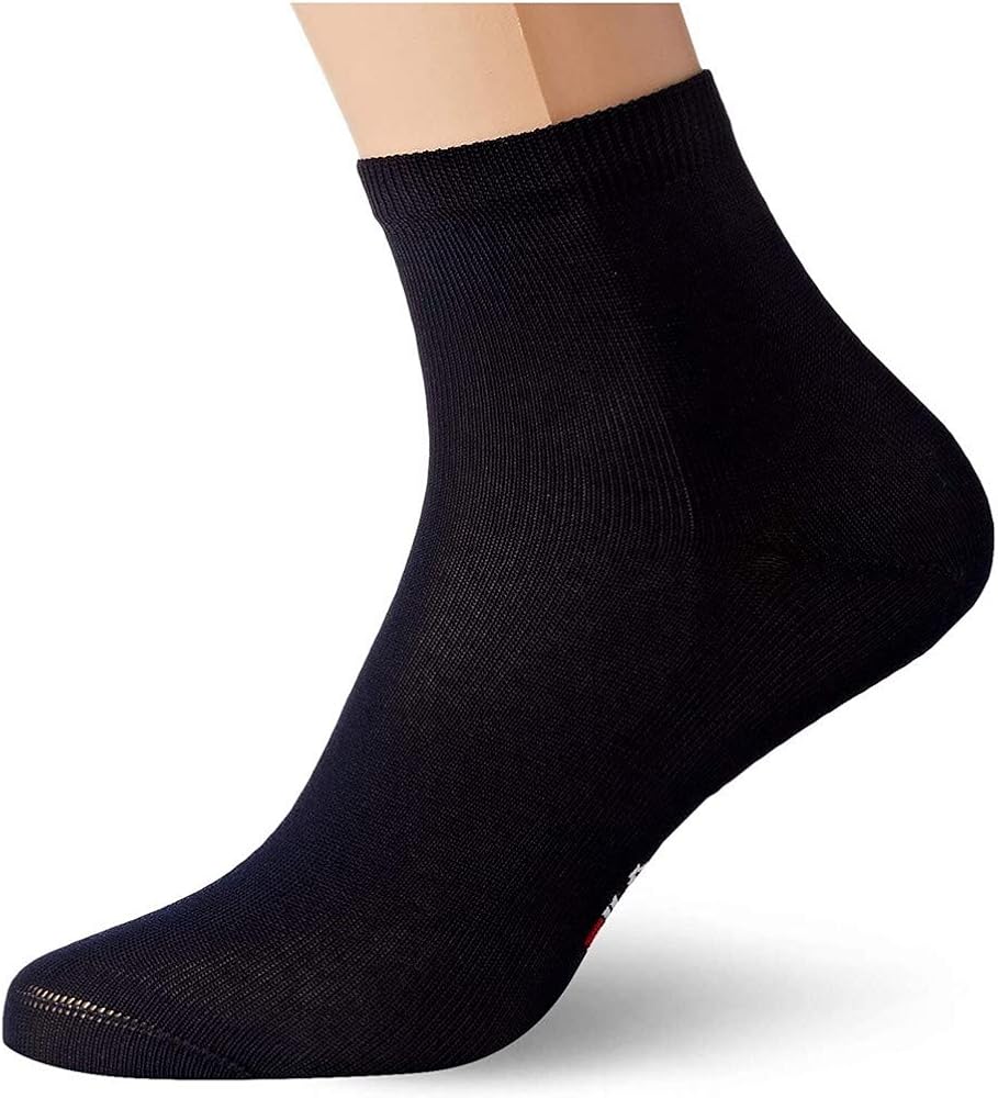 Fila Calzini Quarter Sportivi – Tripack Cotone Mercerizzato | Nero Bianco Blu