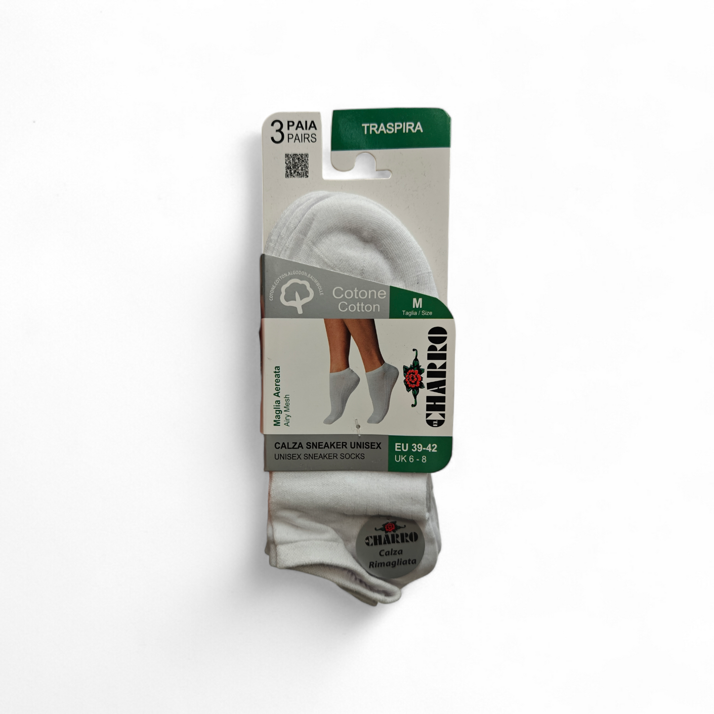 9 Paia Fantasmini Unisex in Cotone Traspirante | Charro