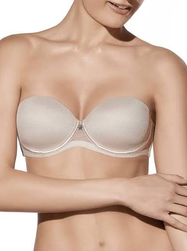 Reggiseno a fascia in coppa C e D con ferretto e coppa - Selene art. Esmeralda