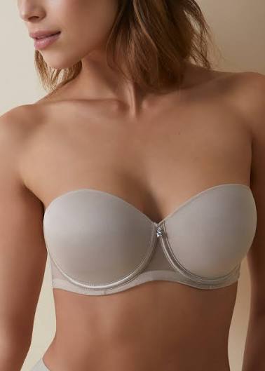 Reggiseno a fascia in coppa C e D con ferretto e coppa - Selene art. Esmeralda