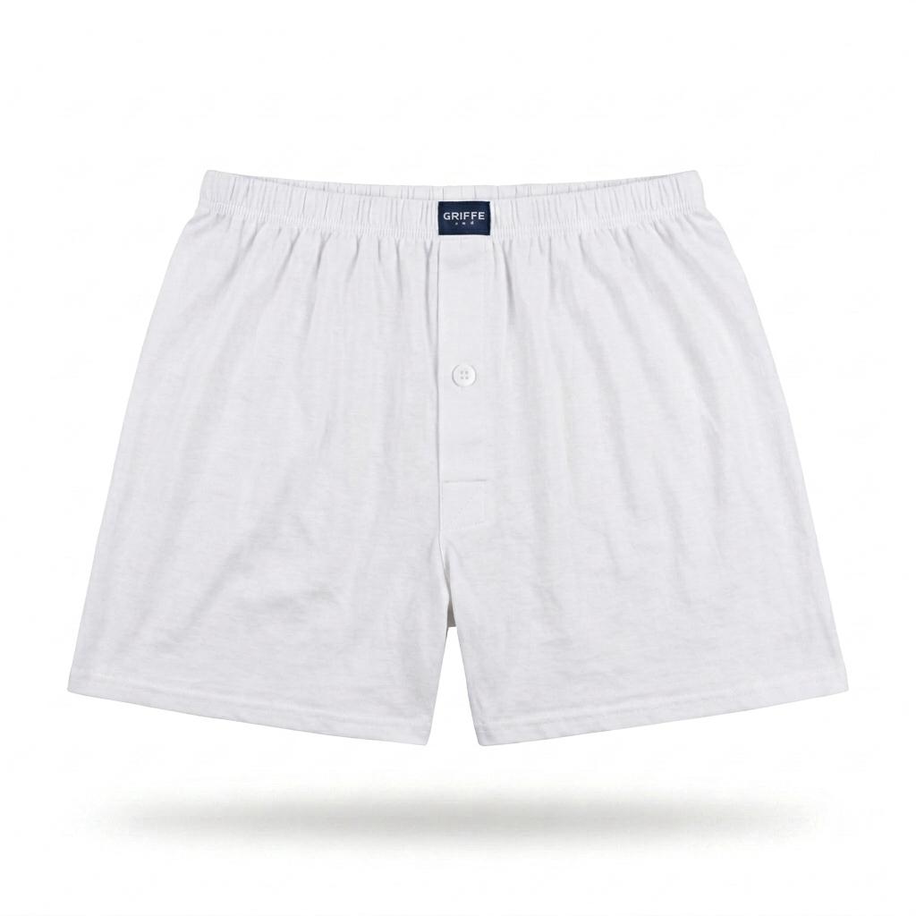 Boxer Uomo Griffe in Puro Cotone Maglina – Comfort Classico