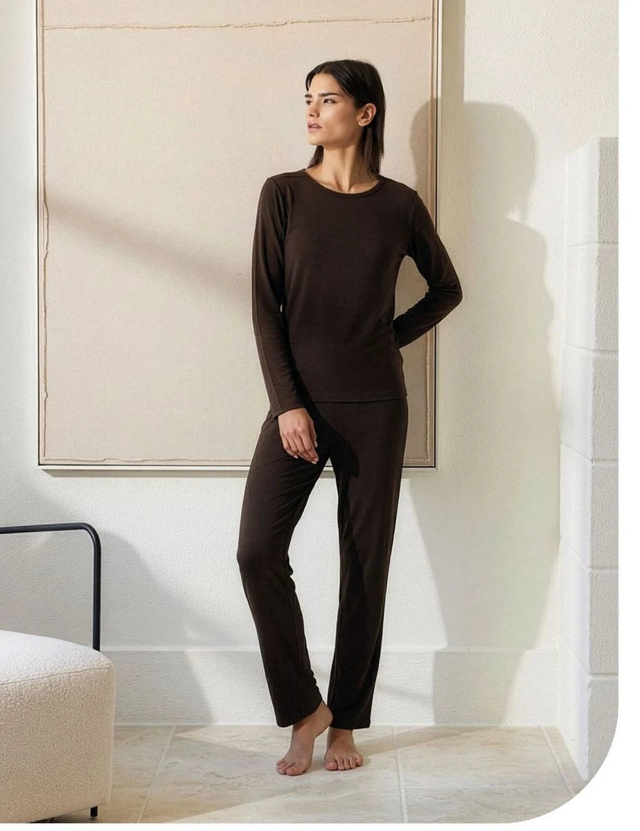 Jadea Pantalone Donna Lungo Micromodal e Cashmere – Art. 5332