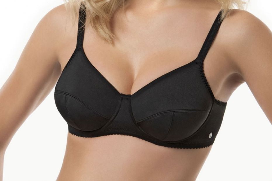 SIèLEI Reggiseno Donna Con Ferretto foderato in cotone in coppa C Art. 962 colori bianco nero e nudo