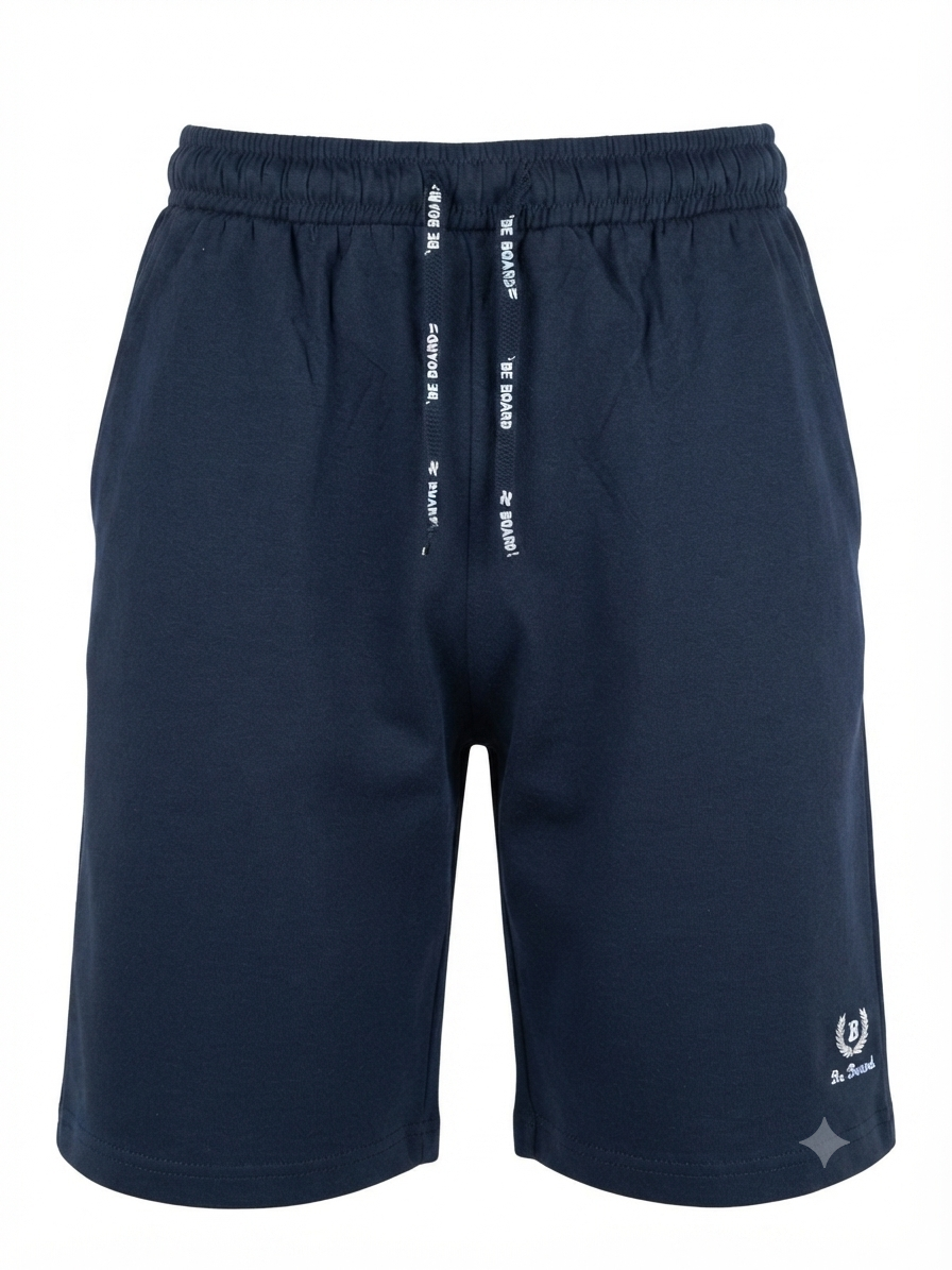 Pantaloncini Uomo Cotone con Tasche - Blu