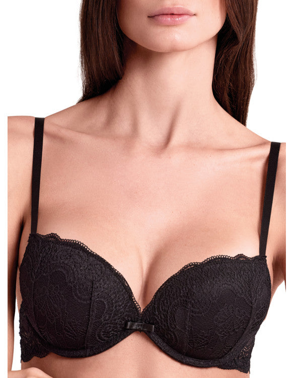 Reggiseno Push-Up in Pizzo Lormar Balconcino +2 Taglie Double Pizzo