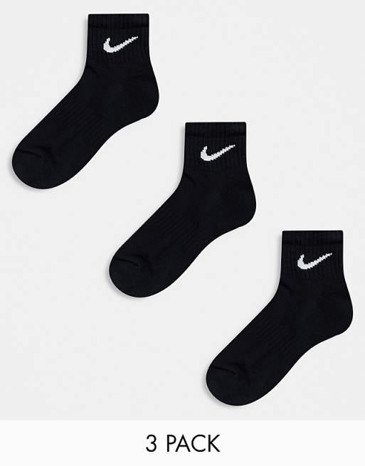 Calzini Nike Corti alla Caviglia Cotton Cushioned – Bianchi e Neri