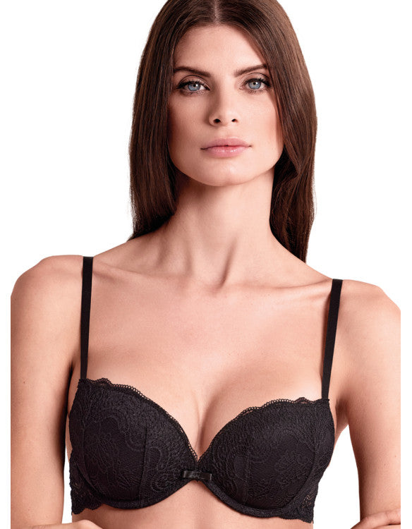 Reggiseno Push-Up in Pizzo Lormar Balconcino +2 Taglie Double Pizzo