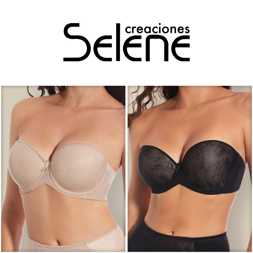 Reggiseno a Fascia Senza Spalline con Ferretto Coppa C e D – Selene Vilma
